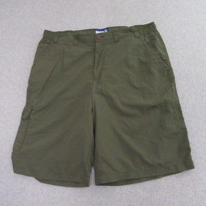 Bass Mens Competition Cargo Shorts 2XL Green 100%‎ Nylon Hiking Outdoor